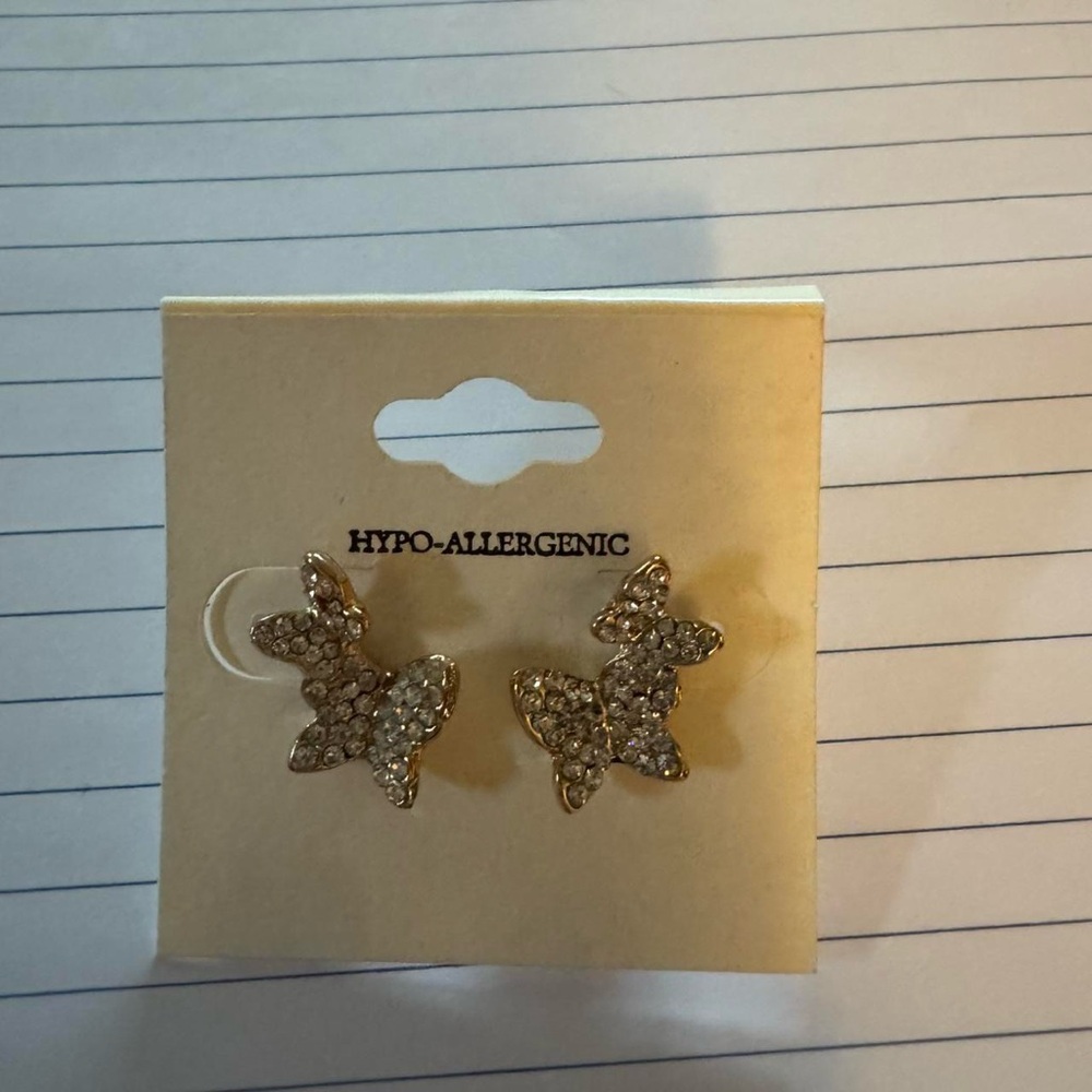 Sparkling Butterfly Earrings